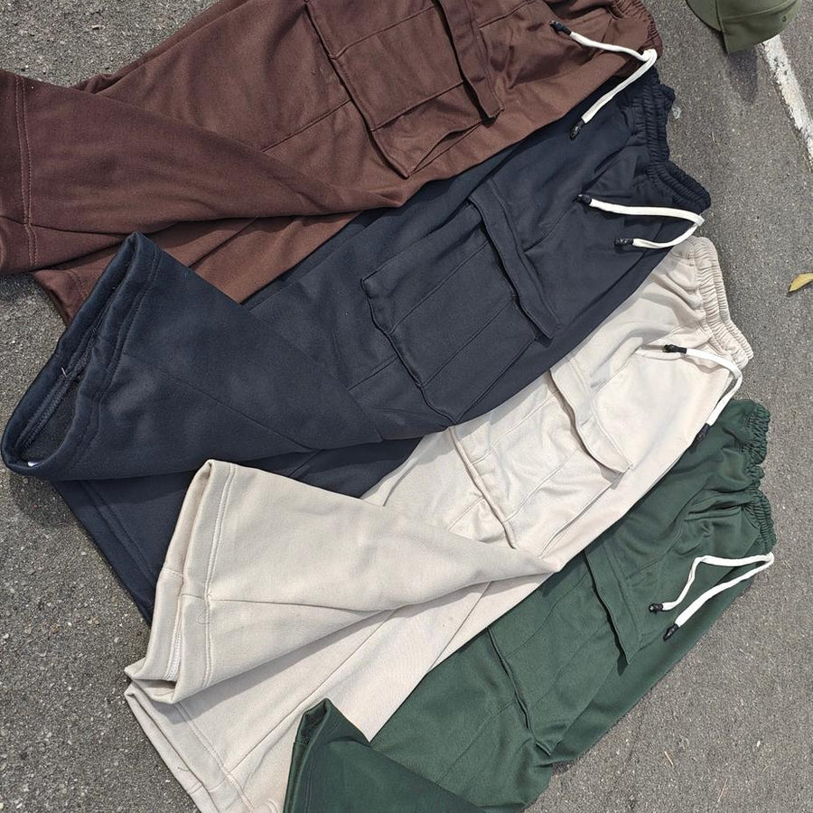 Pantalon Sudadera Cargo Hombre