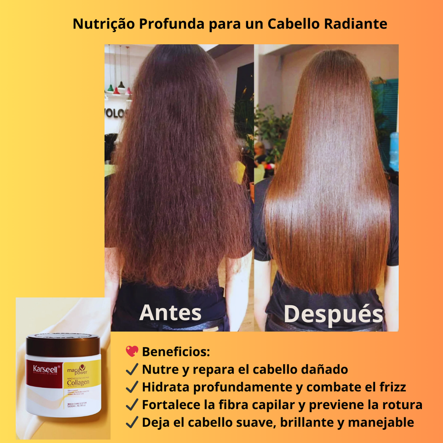 Máscara Capilar de Colágeno – Nutrição Profunda para un Cabello Radiante
