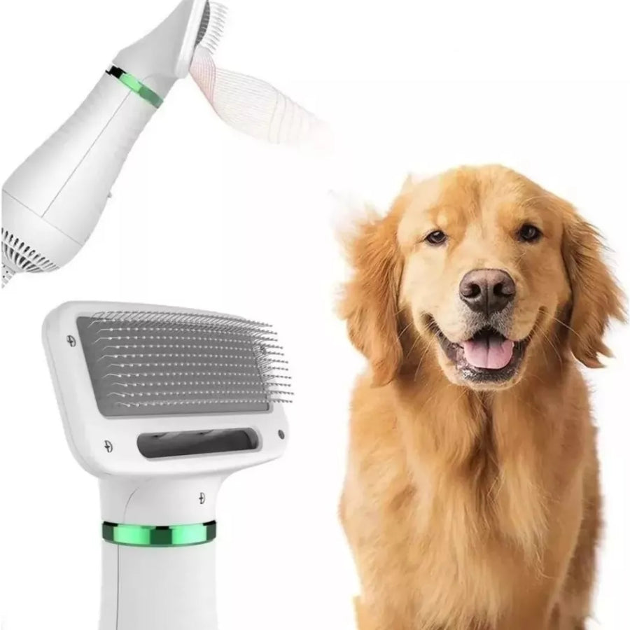 Cepillo Secador Mascota - 2 em 1 Peine Pelo Para Perro y Gato